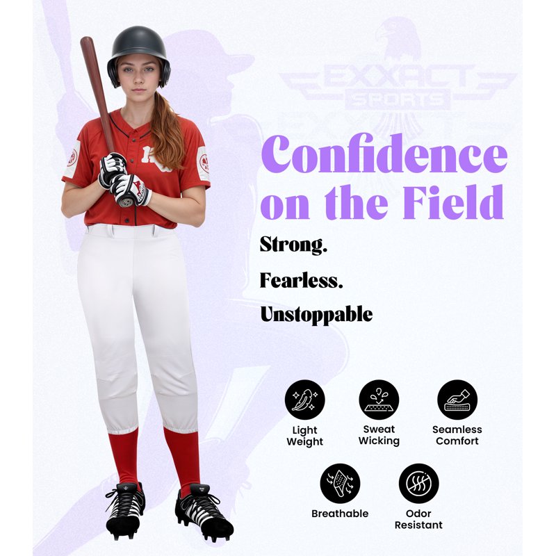 Girls Softball Pants Knickers Yoga Style Knee Length Youth Sports Trousers