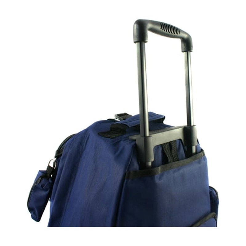 Deluxe Rolling Backpack with Spacious Compartments, Durable Polyester