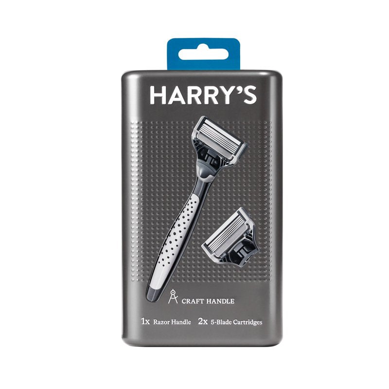 Men's Razor with Metal Handle & Blade Refills - Close & Comfortable Shave