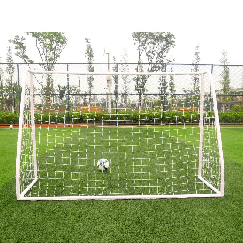 Portable 8x5x2.7 ft Soccer Goal with Net and Anchors – Outdoor Practice Training Aid, White