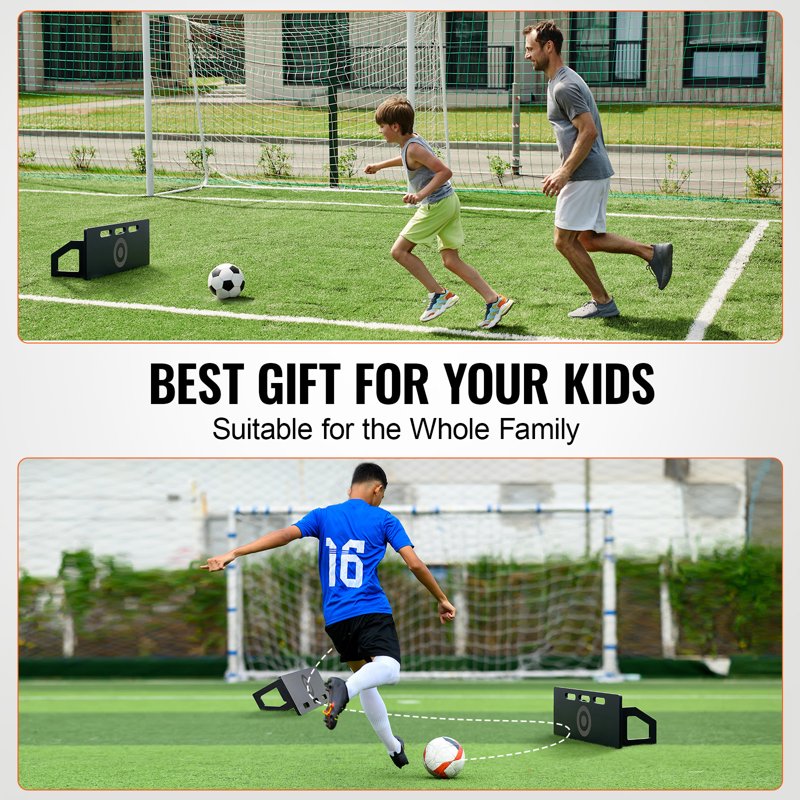 KFFKFF Football Return Board 32x12 in – Dual Angle Rebound Panel, Collapsible HDPE Training