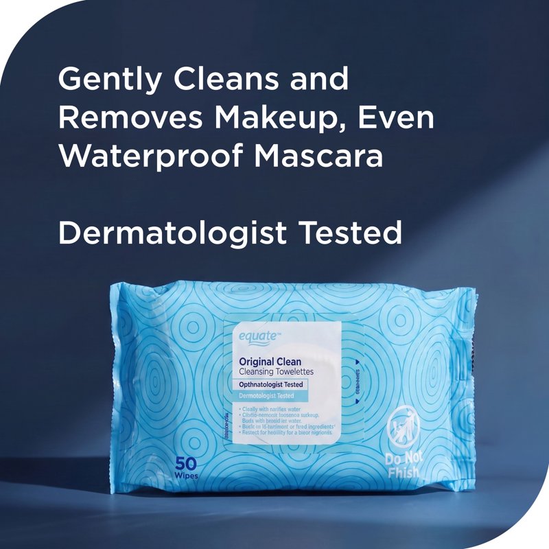 Cleansing Wipes - Gentle Face & Body Disposable Towelettes, 100 Count