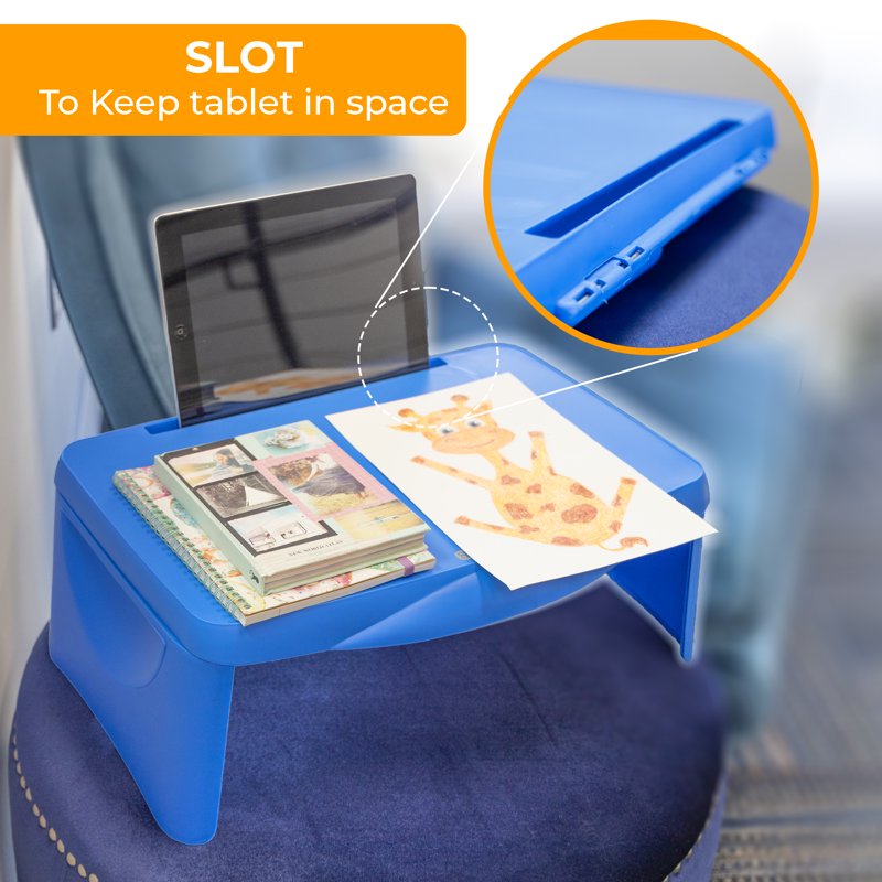 Foldable Lap Desk with Storage - Travel, Study, Activity, 3-Pack