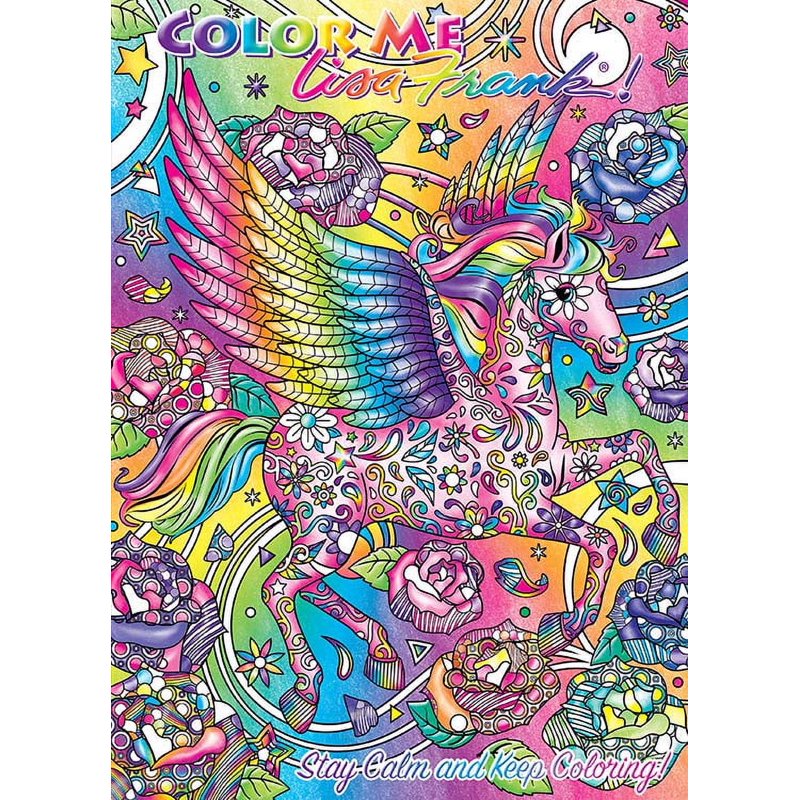 Lisa Frank Coloring Book - 40 Intricate Pages for Kids & Adults, Stress Relief, Paperback
