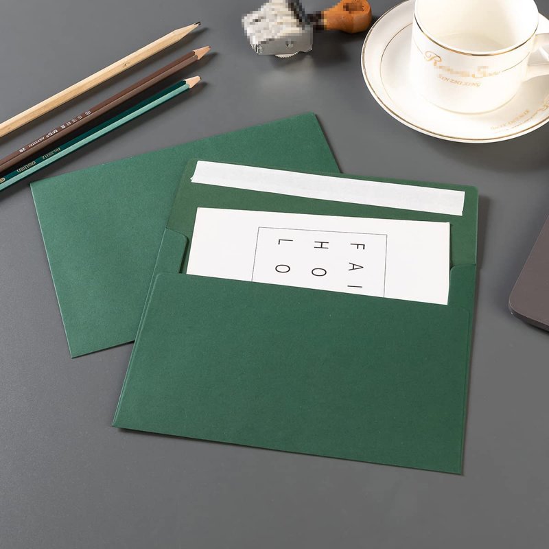 50 Pack A7 Self Seal Envelopes for Wedding Party Greeting Cards Photos
