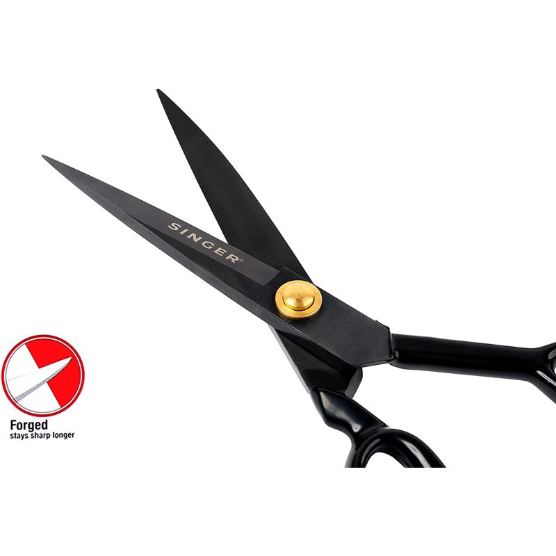 Singer ProSeries 10" Forged Tailor Scissors, Black Oxidized Stainless Steel