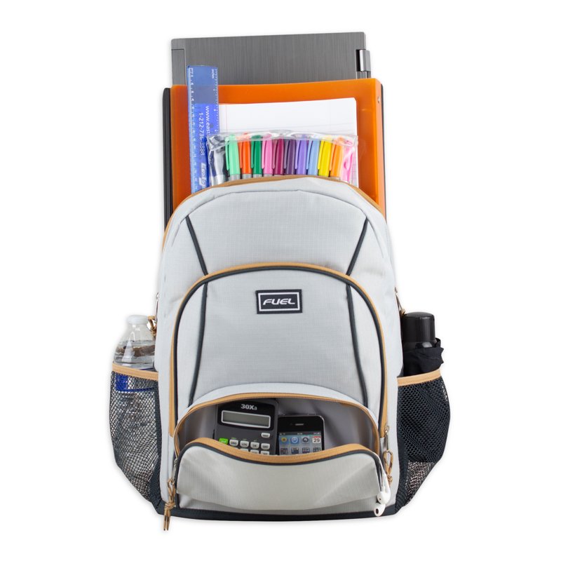 Unisex Triple Pocket Backpack for School & Travel - Multiple Colors