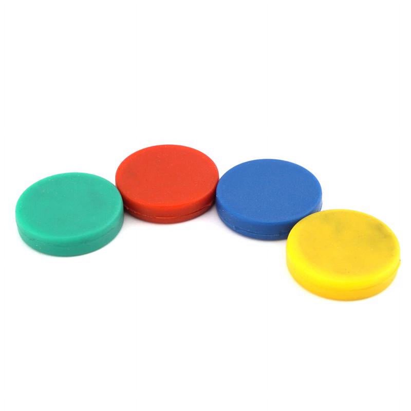 Assorted Ceramic Disc Magnets 1.25 x 0.25 Inches - Reusable Refrigerator & Wall Decor Magnets