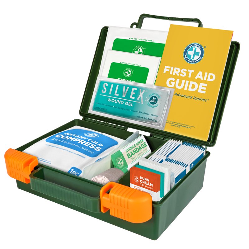 Outdoor First Aid Kit with 265 Pieces and Nano Silver Gel for Camping and Hiking