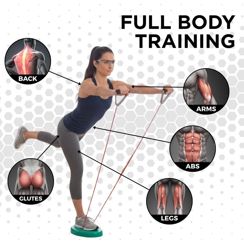 Resistance Tubing Set - Latex Workout Bands for Strength & Flexibility, 25 ft Roll, Multiple Resistance Levels
