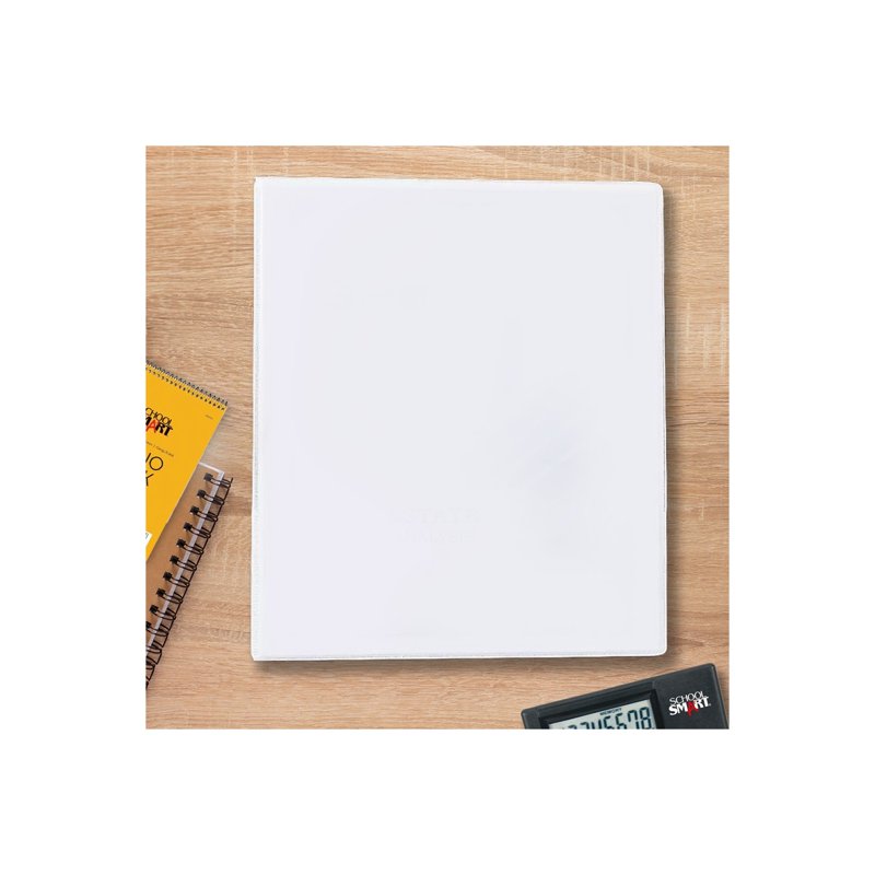 3-Inch White D Ring View Binder - Polypropylene, 725 Sheet Capacity
