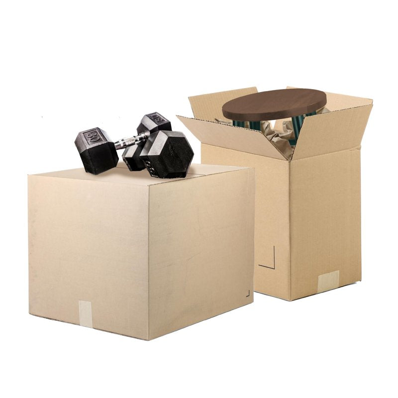 Heavy Duty Corrugated Cardboard Shipping Boxes - 25 Pack Eco-Friendly Moving & Storage Solutions