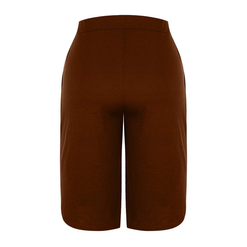 Women's Yoga Capris with Pockets - Summer Cropped Leggings for Outdoor and Active Wear