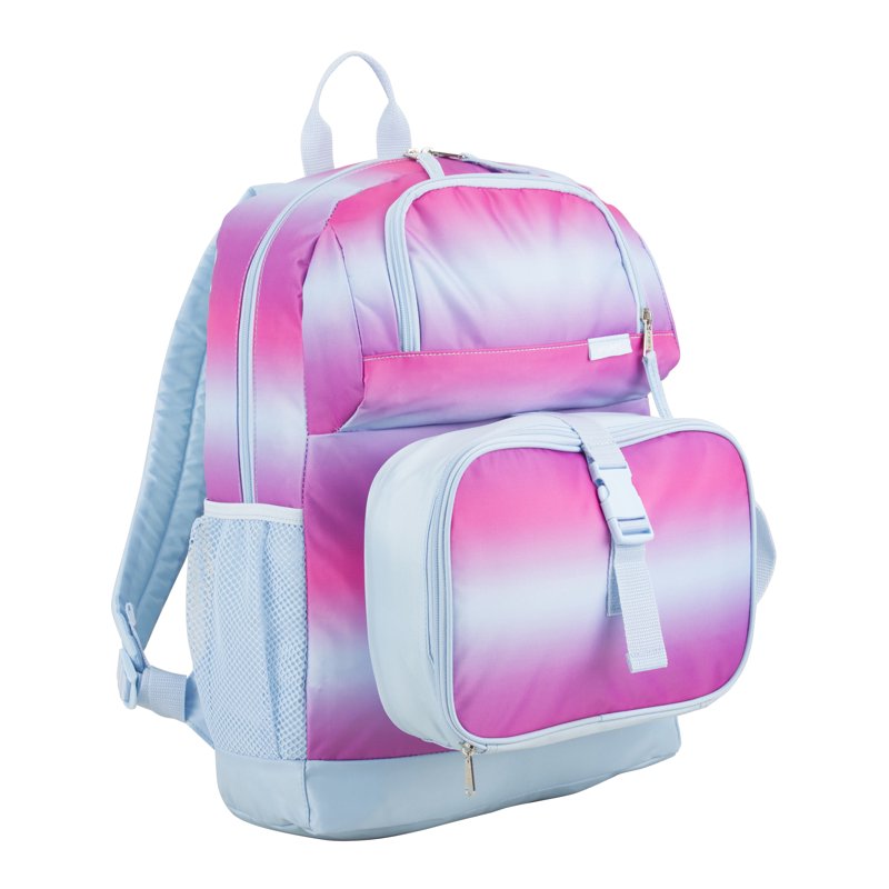 Unisex 4-Piece School Backpack Set with Lunch Box Shoe Pouch and Storage Case