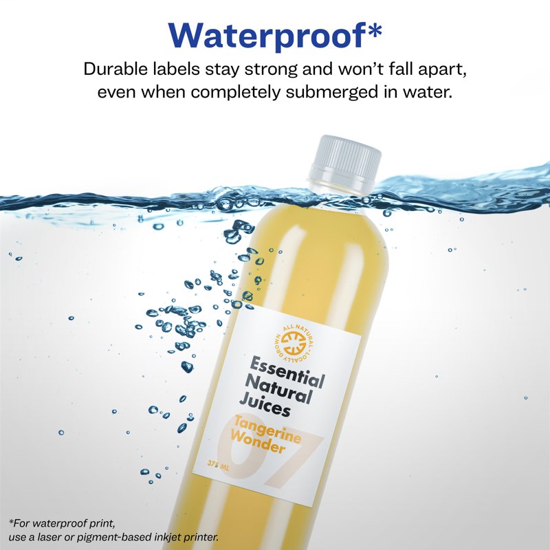 Waterproof Rectangle Labels - Customizable Durable Stickers for Shipping & Storage