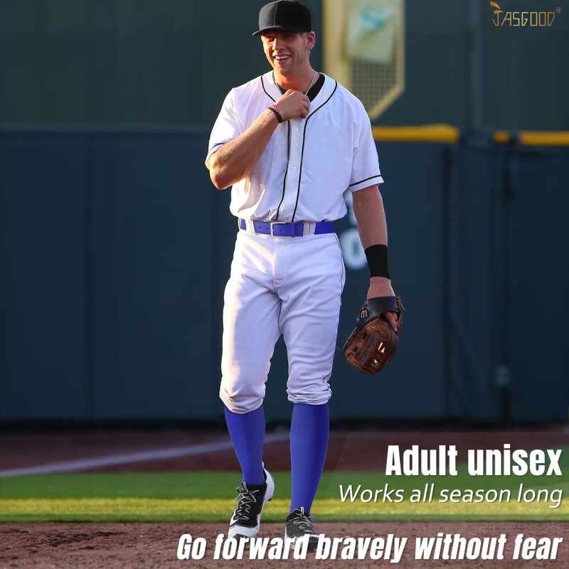 Baseball Socks & Elastic Belt Set for Youth & Adults - Multi-Sport Athletic Gear