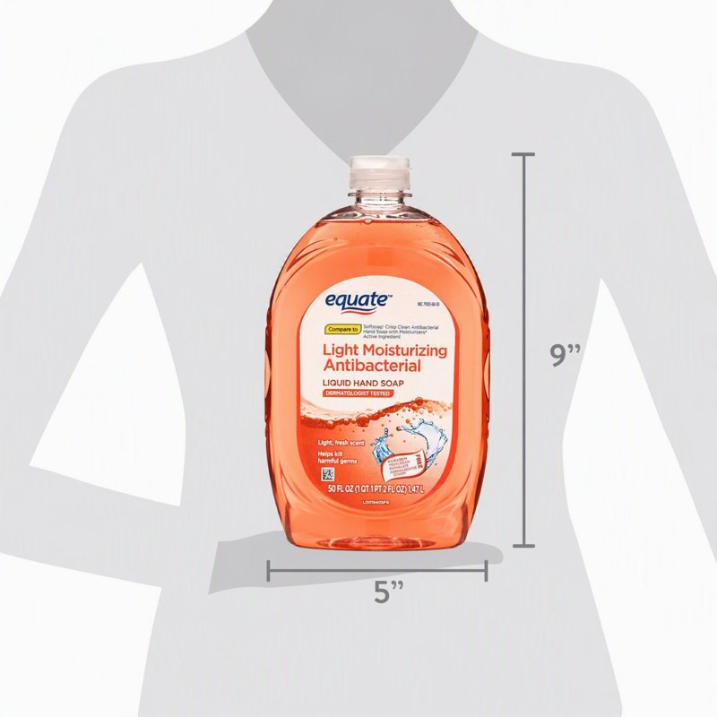 Liquid Hand Soap with Moisturizers - Antibacterial 50 Fl oz Refill Pack