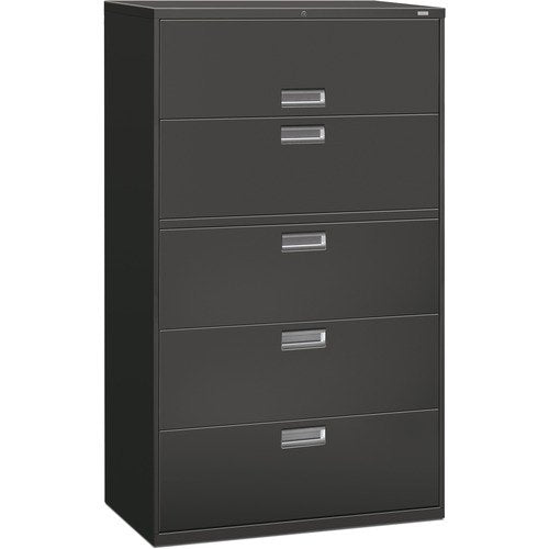 HON 600 Series 5-Drawer Lateral File Cabinet 42x18x64.3in Steel