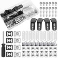 Football Helmet Repair Kit 81 Pcs with Visor Clips & Tools - Helmet Replacement Parts