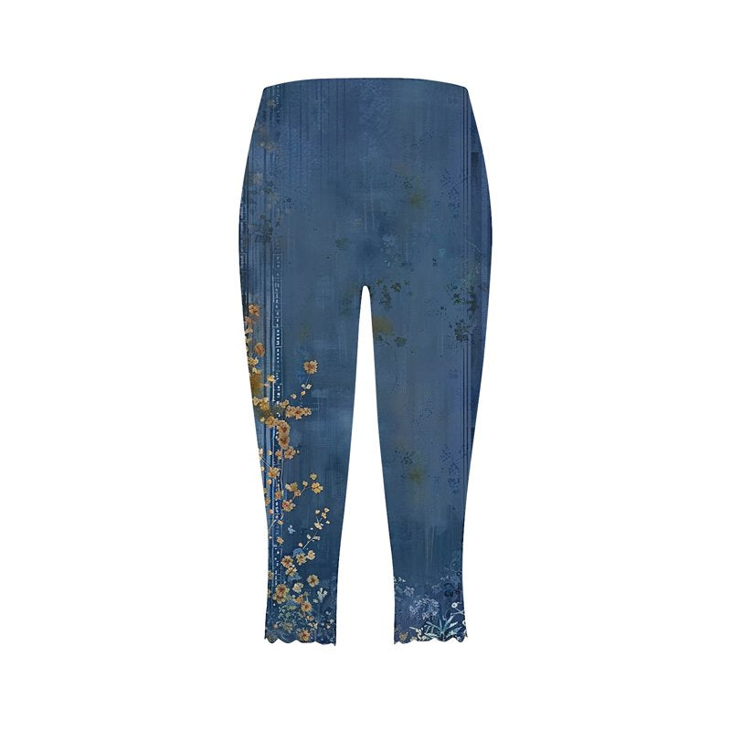 High Waist Workout Leggings for Women with Pockets - Plus Size Capri Pants