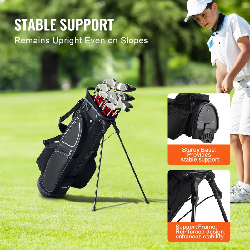 Golf Cart Bag with 14-Way Divider, 36", 11 Pockets, Waterproof & Durable