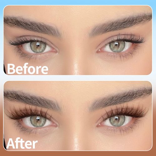 Brown Lash Clusters Kit Natural Eyelash Clusters Fluffy Lash Extension Kit Wispy Eyelash Extension Kit Matte Brown Cluster Eyelash Extensions 8-16mm Individual Lashes Clusters by TNFVLONEINS