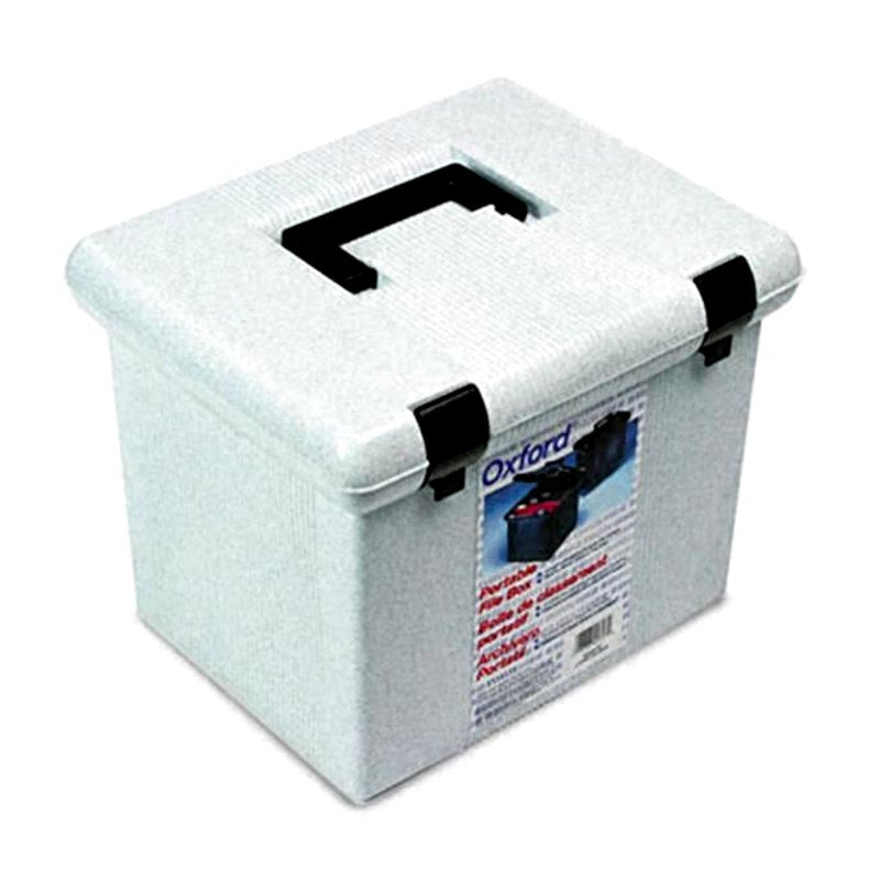 Portafile File Storage Box with Hanging Folders - Granite