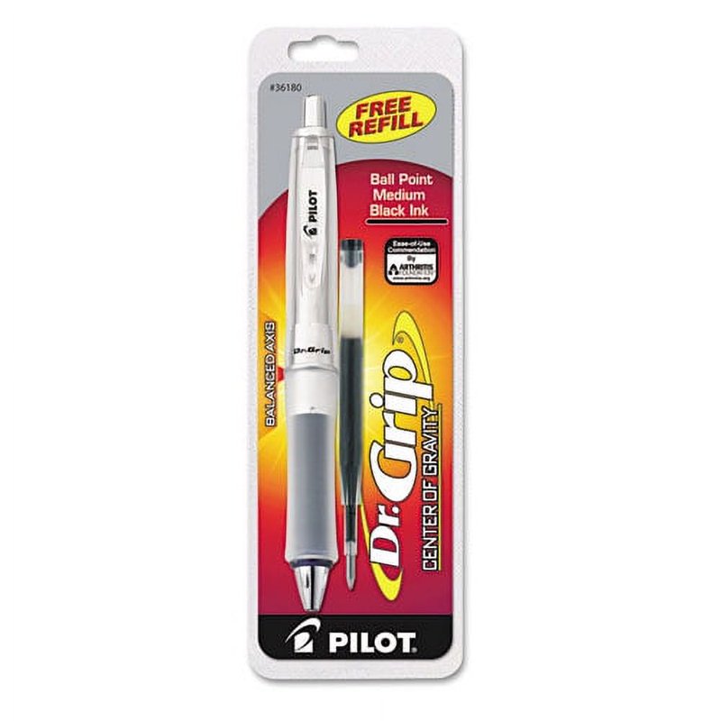 Ballpoint Pen Set with Balanced Grip and Ultra-Smooth Ink - Retractable, Medium 1mm