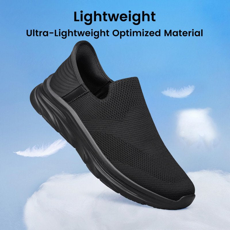 Men's Slip-On Walking Shoes - Lightweight, Breathable Casual Sneakers