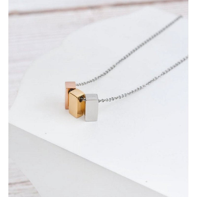 Dainty Jewelry Gift Set for Mom Grandma Daughter - Multi-Color Cube or Infinity Rings