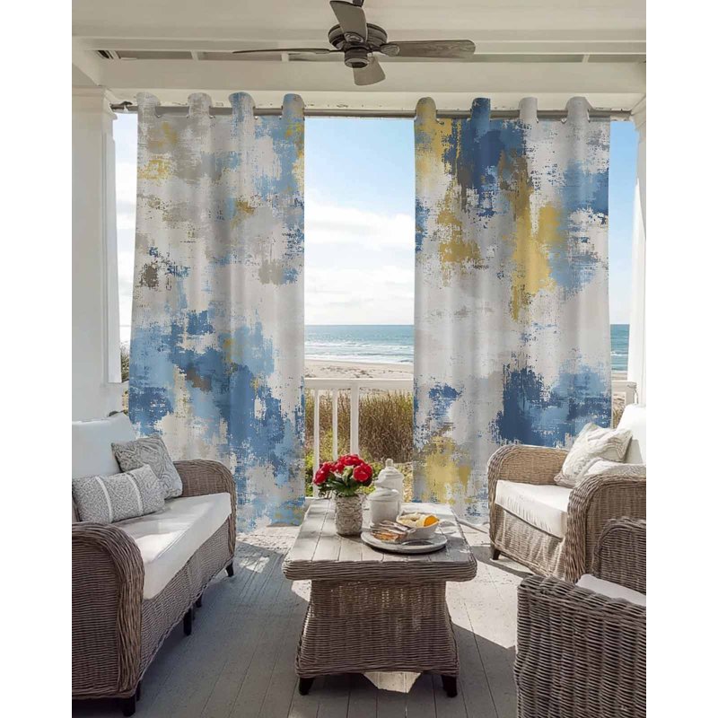 Blackout Window Curtains 54 Inch Long for Bedroom Living Room Thermal Insulation