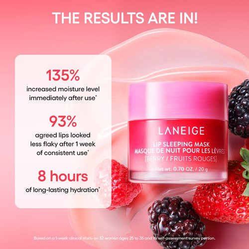 LANEIGE Lip Sleeping Mask Eggnog: Nourish, Hydrate, Vitamin C, Murumuru & Shea Butter, Antioxidants, Flaky, Dry Lips