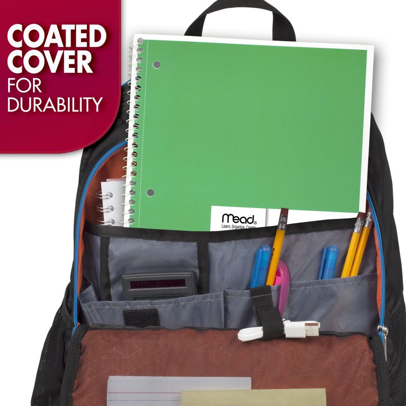 Mead 1 Subject Spiral Notebook Pack of 6 Wide Ruled, Durable 70 Sheets