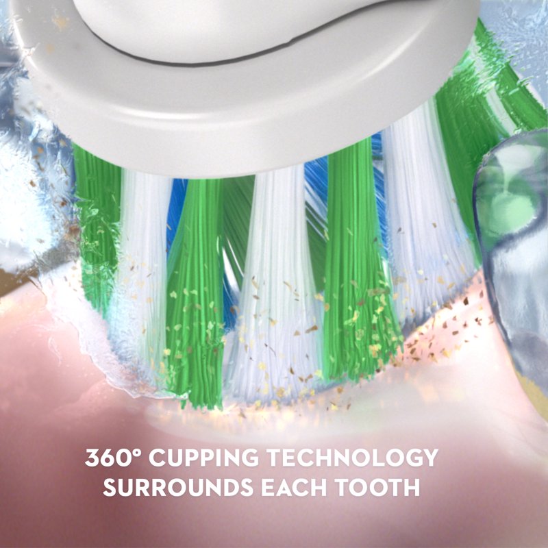Electric Toothbrush with CrossAction Brush Head - Rechargeable, Clinically Proven Oral Care