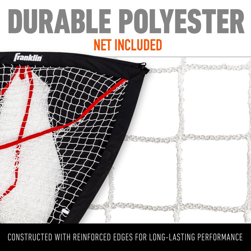 Kids Portable Lacrosse Goal 4x4 Feet - Backyard Practice Net for Youth Training