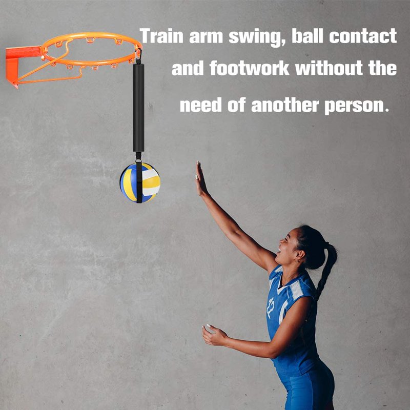 Volleyball Spike Training Aid with Adjustable Nylon Strap & Carabiner