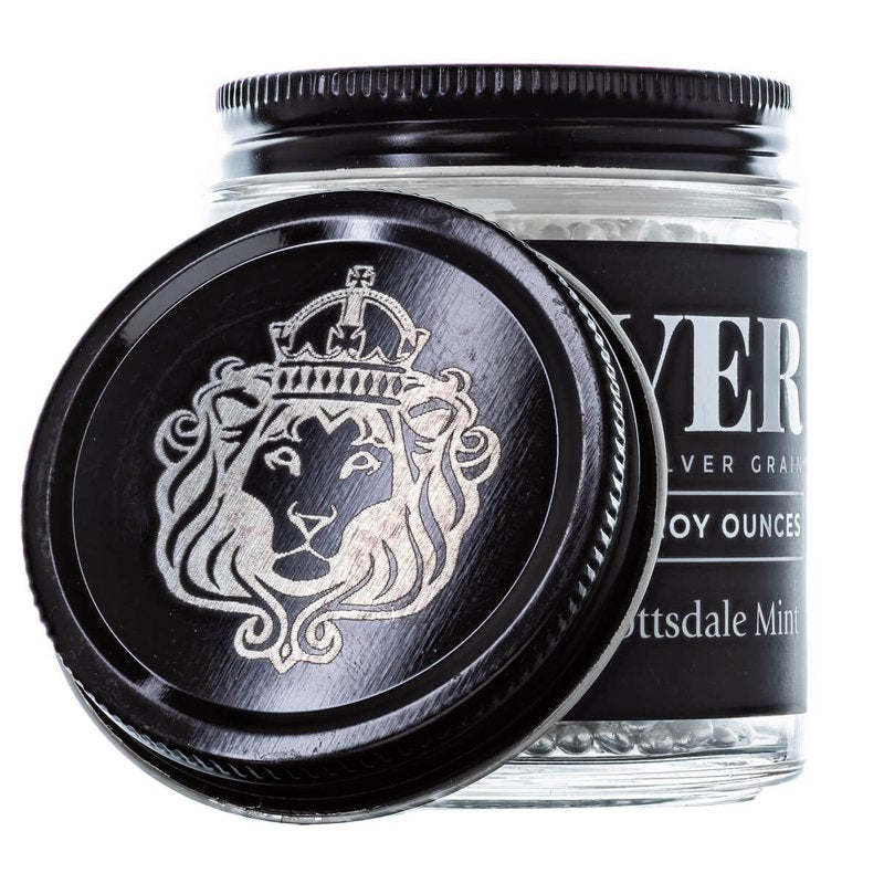 10 Troy Oz .9999 Fine Silver Casting Grain Jar - Professional Silver Shot