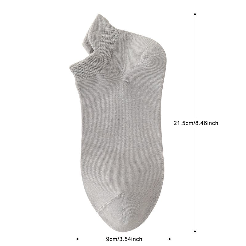 IYTR Mens Socks Mesh Ventilation Footies 6 Pairs Gray - Non Slip Lightweight