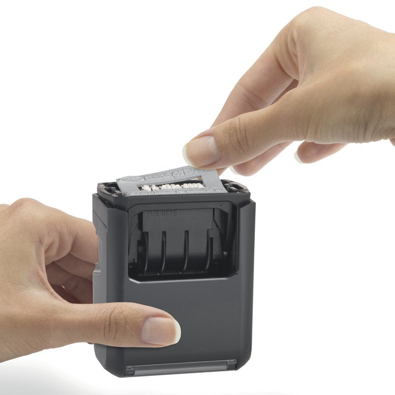 Self-Inking Date Stamp 5-in-1 with Interchangeable Messages, 1 x 1.63 in.