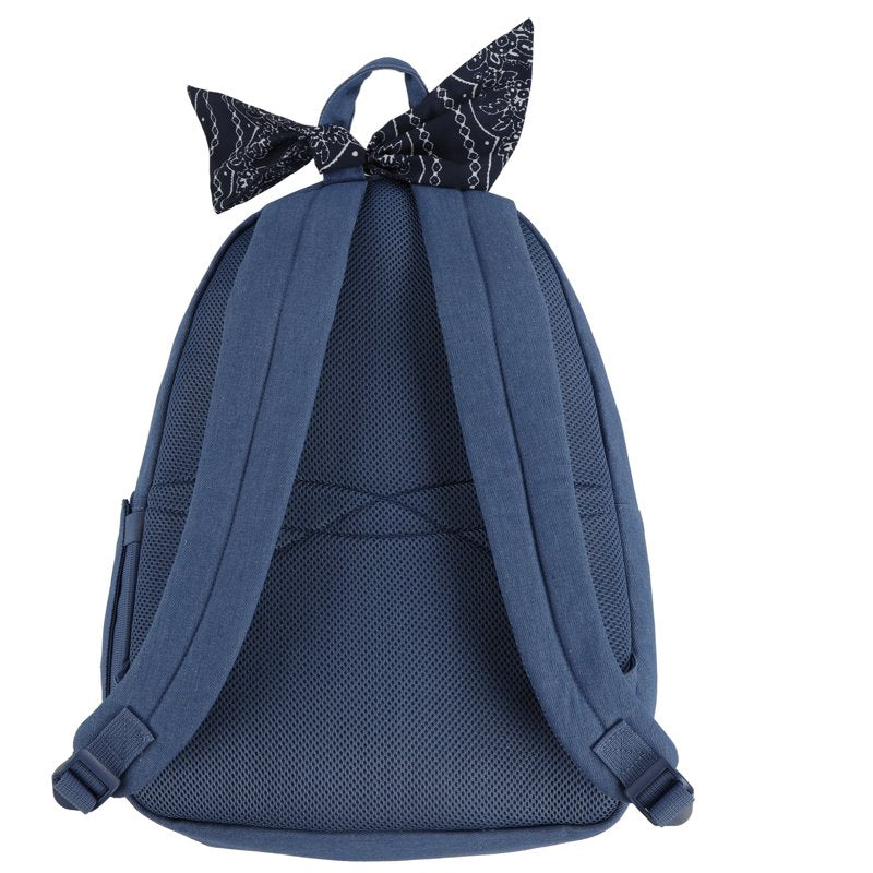 Denim Backpack with Patches for Kids - 17-Inch School & Travel Bag