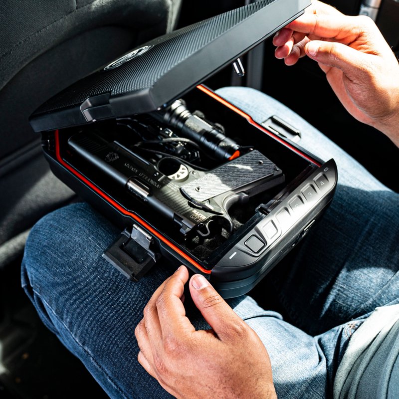 Biometric Lockable Waterproof Portable Case for Handgun & Essentials