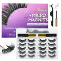 Royaomis 10 Pairs Cat-Eye Magnetic Lashes With Eyeliner Natural Looking, 3D Magnetic Eyelashes Natural Look With Eyeliner, Fake Eyelashes Magnetic, Eye Lashes Pack Natural Magnetic Eyelashes