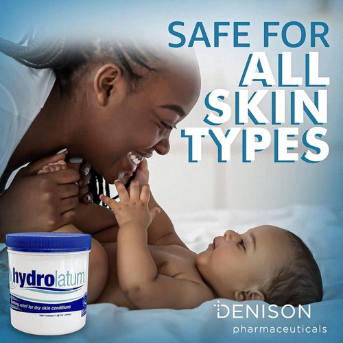 Hydrolatum 12oz Moisturizing Cream Tub: Daily hydration for extremely dry skin. Gentle relief for both children and adult without leaving an oily residue. Non-greasy formula and soothing cream on hand