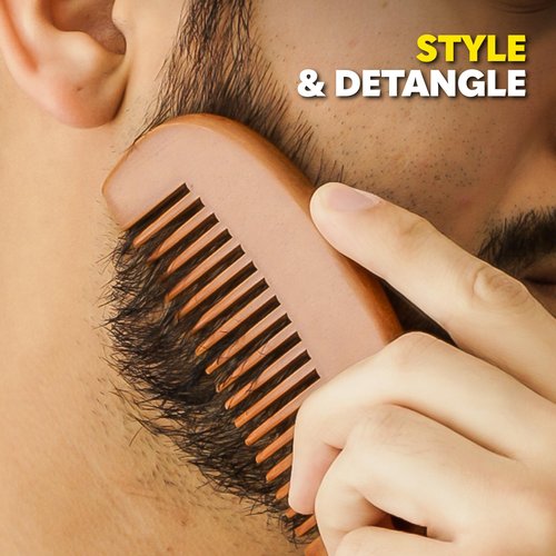 The Beard Club Beard Growth Kit - Derma Roller, Beard Growth Oil, Sandalwood Beard Balm, Beard Comb - Gift Set