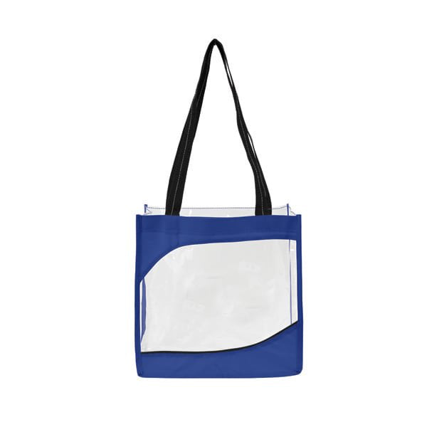 Clear Tote Bag with Dual Handles - Durable PVC Security Bag for Outdoor Events
