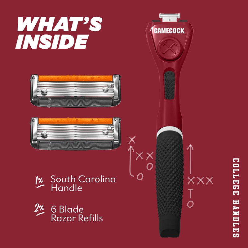 6-Blade Razor Starter Set with Limited-Edition Handle - College Team Colors