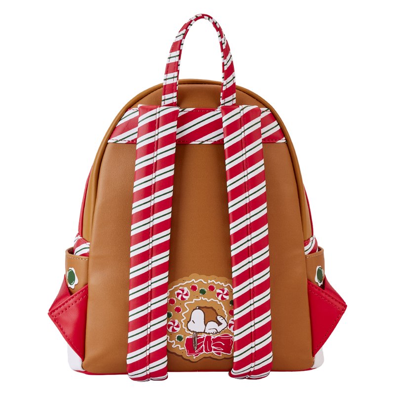 Peanuts Loungefly Snoopy Gingerbread Mini Backpack - Holiday Gift Bag for Fans
