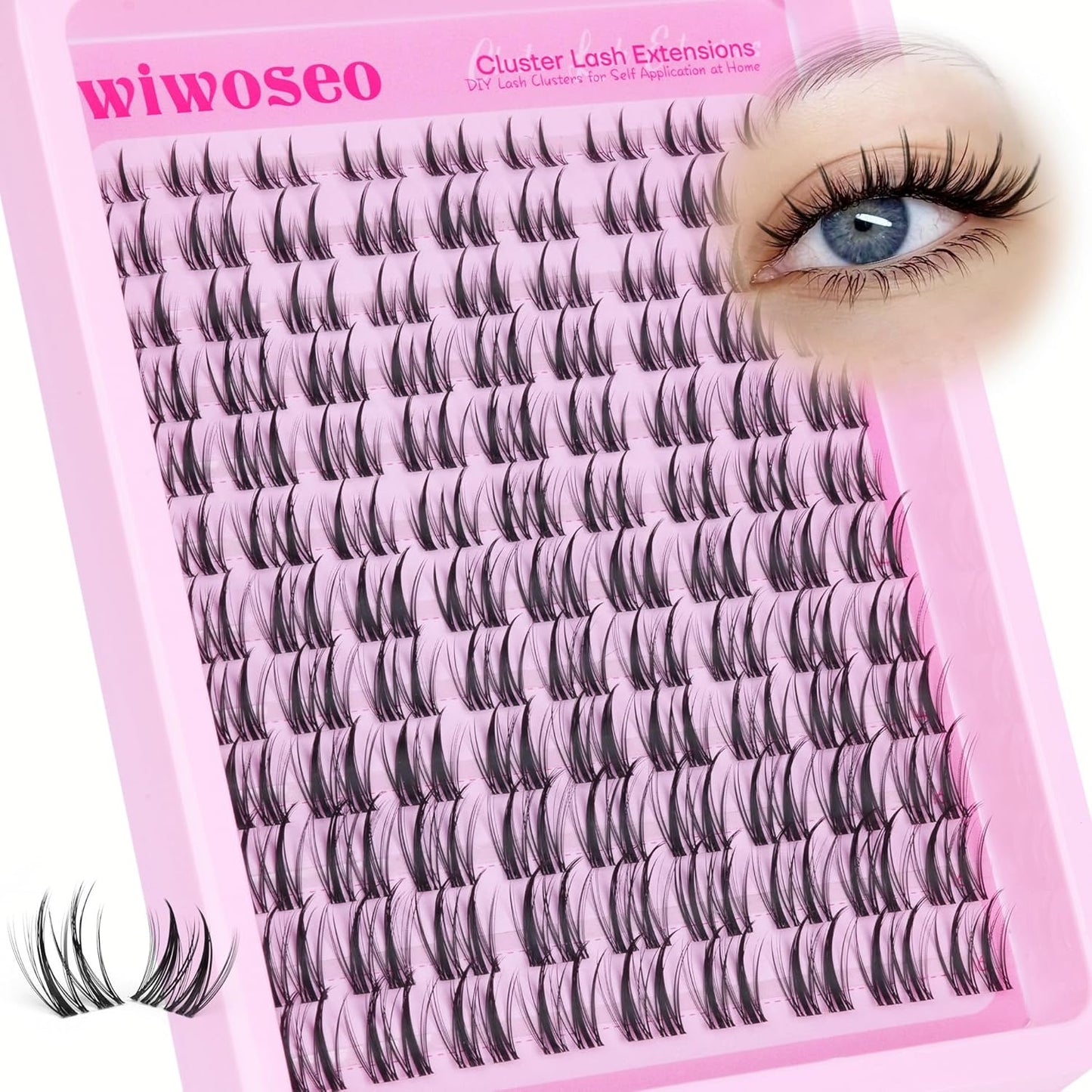 Manga Eyelash Clusters - Natural Look Anime Lash Extensions (8-16MM) for Beginners