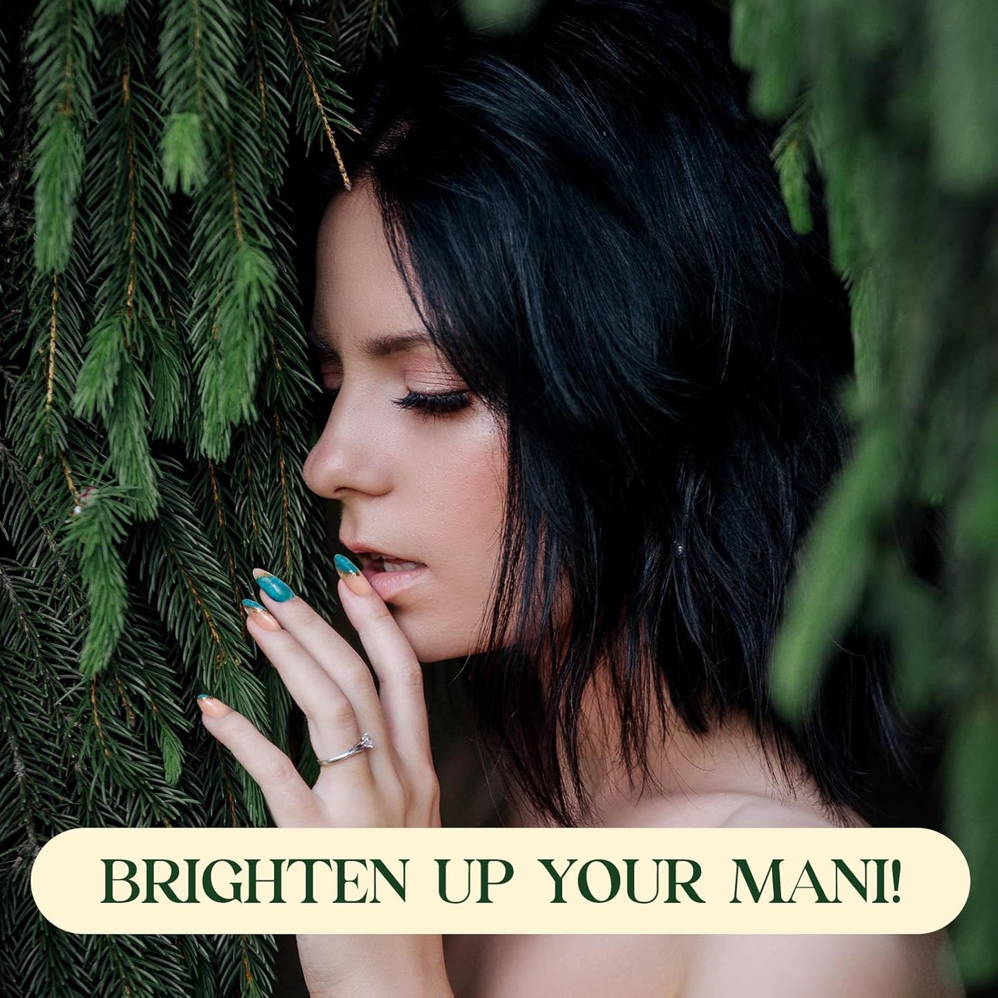 Beetles 6-Pack Fall Gel Nail Polish Set - Brown, Green, Yellow, Burgundy & Glitter - Soak Off UV/LED Manicure Gift for Women