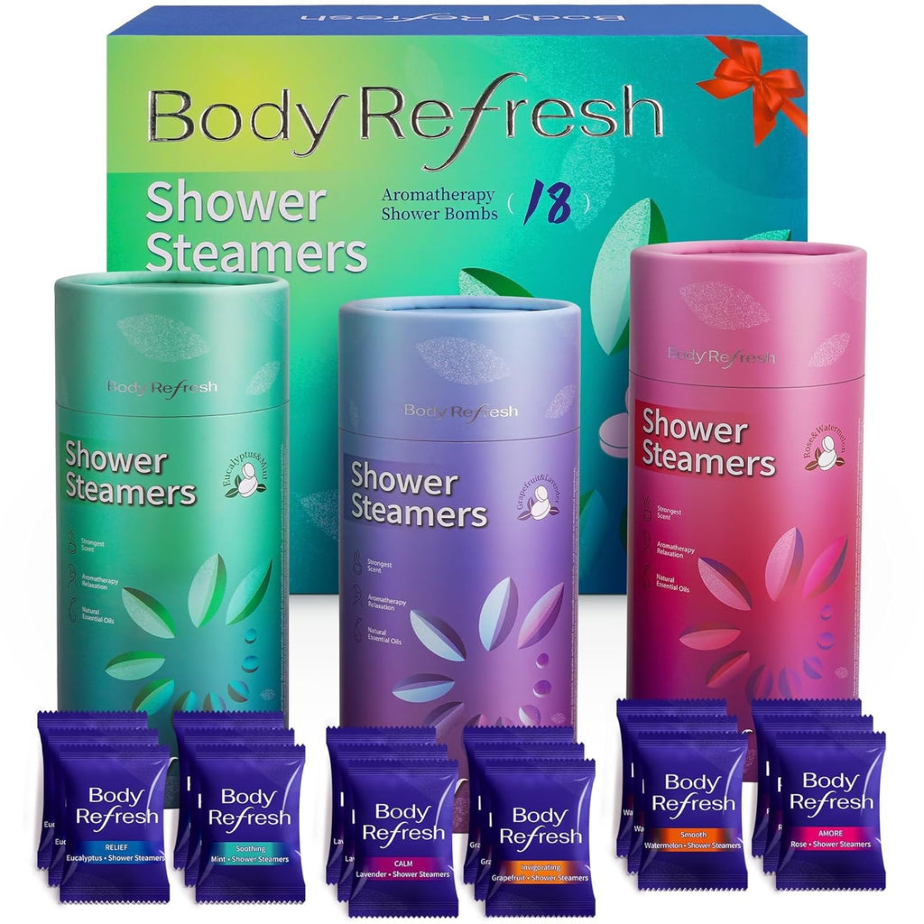 Shower Steamers Aromatherapy - 8 Pack Shower Bombs with Natural Essential Oils, Birthday Gifts for Women Self Care Relaxation Home SPA Stress Relief, Gifts for Girlfriend Teacher Womens Christmas Gift